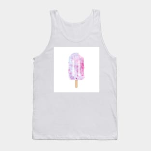 Ice cream. Fruit and berry ice cream on a stick. Watercolor illustration Tank Top